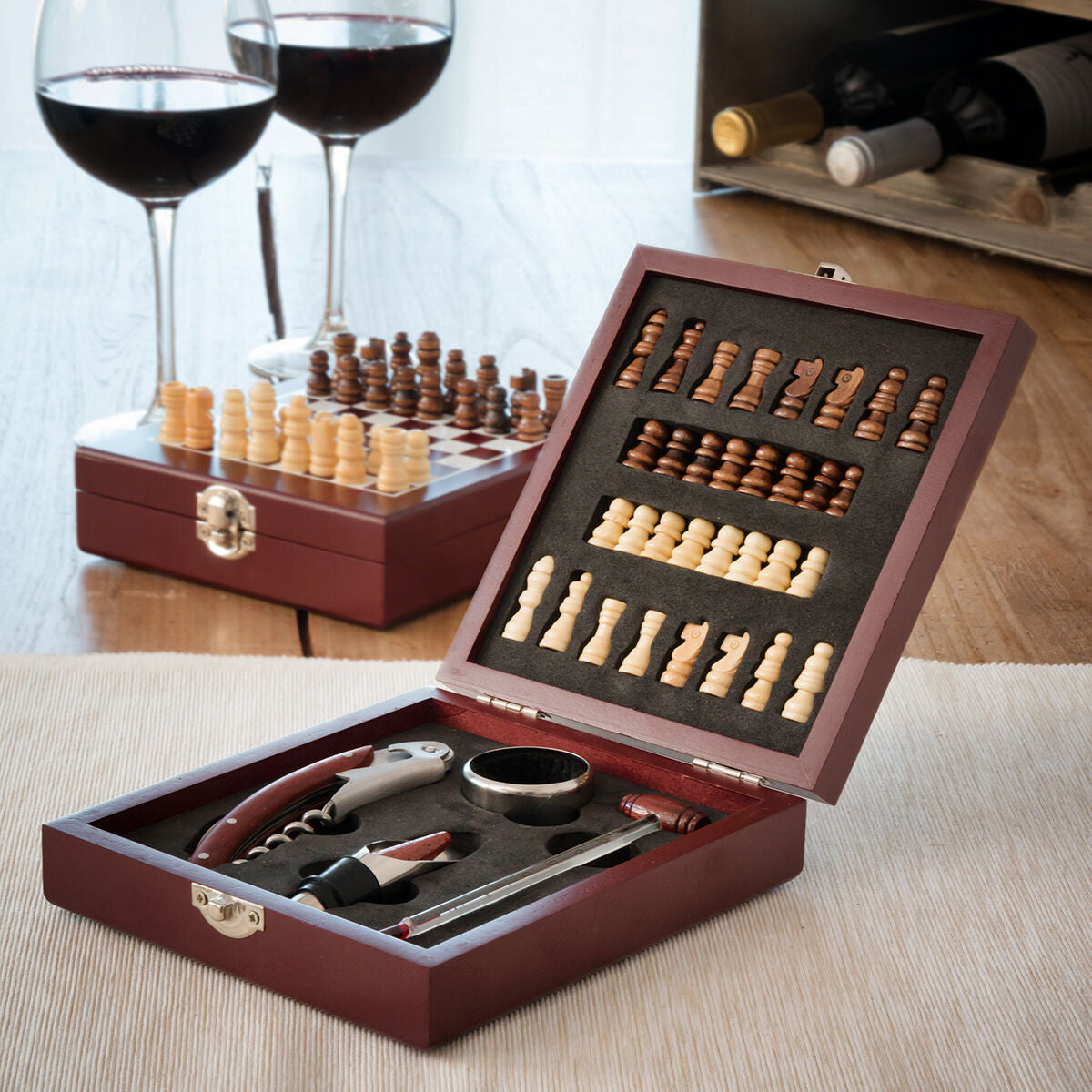 Chess Wine Set InnovaGoods 37 Pieces - CA International   #