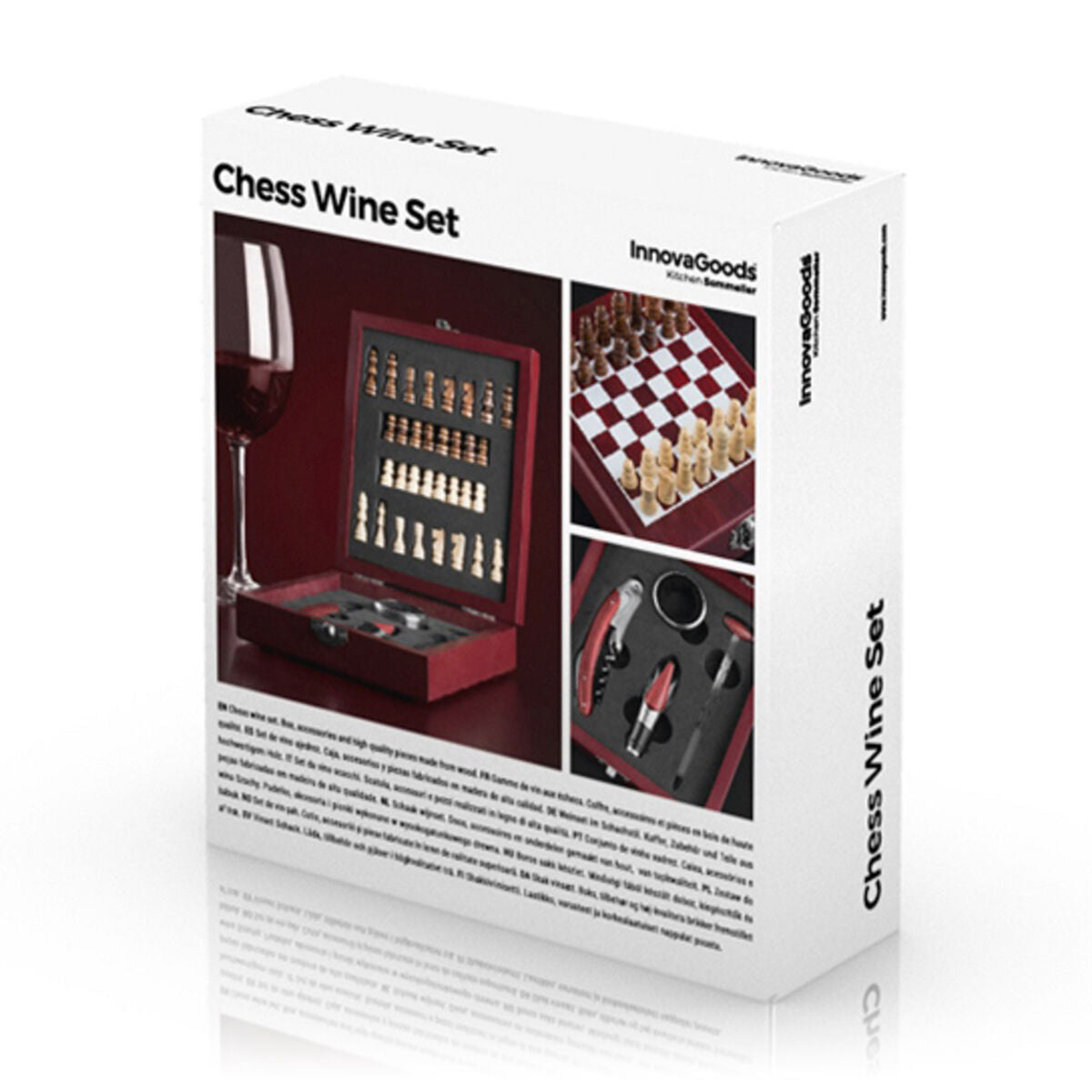 Weinzubehörset mit Schachspiel InnovaGoods 37 Stücke - CA International 