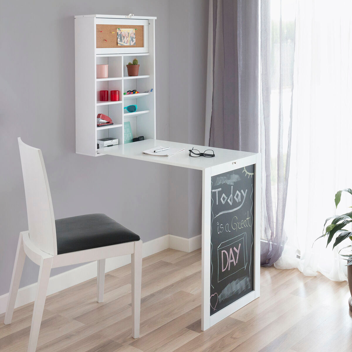 Foldable Wall Desk Woldy InnovaGoods - CA International   #