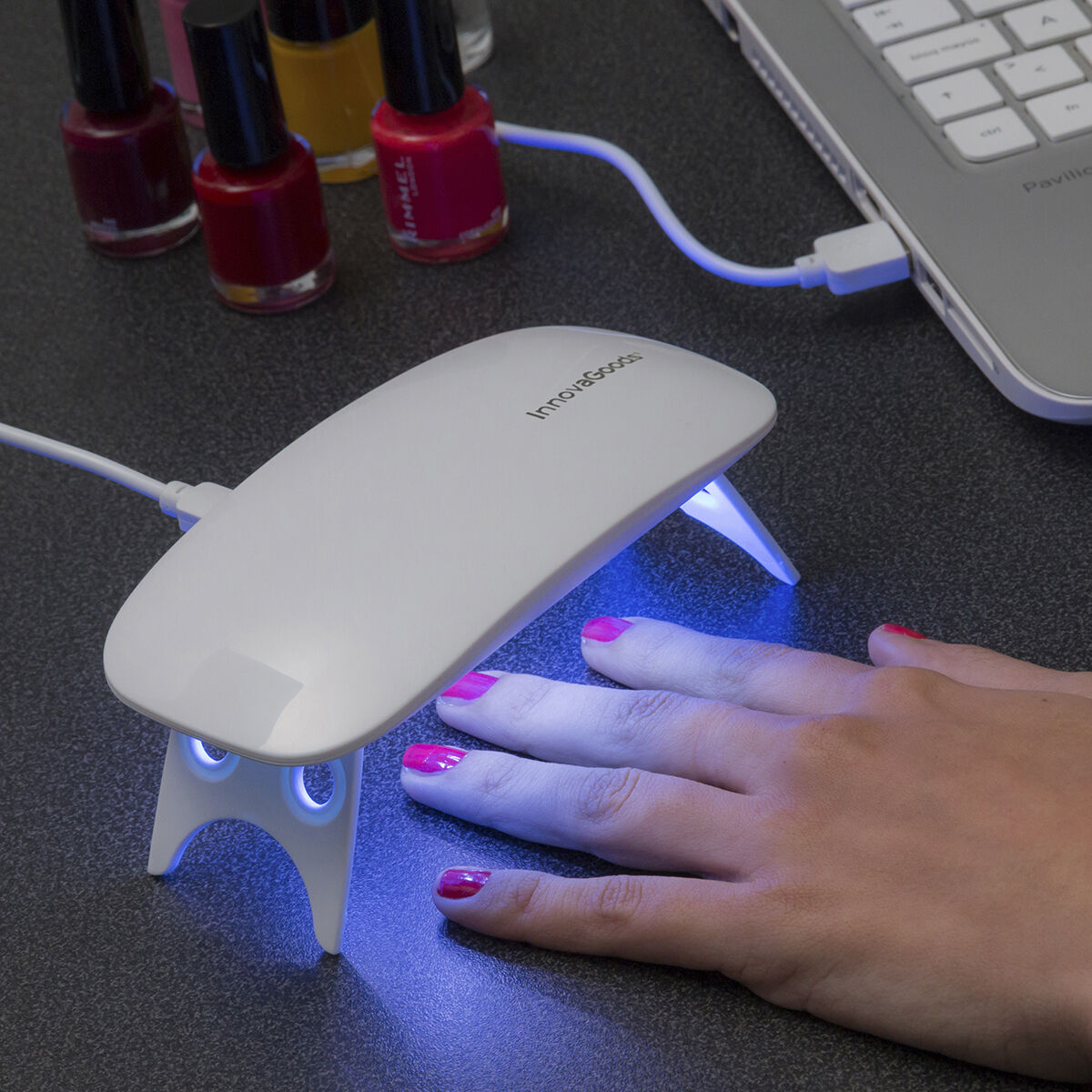 LED UV Lamp for Nails Mini InnovaGoods-CA International