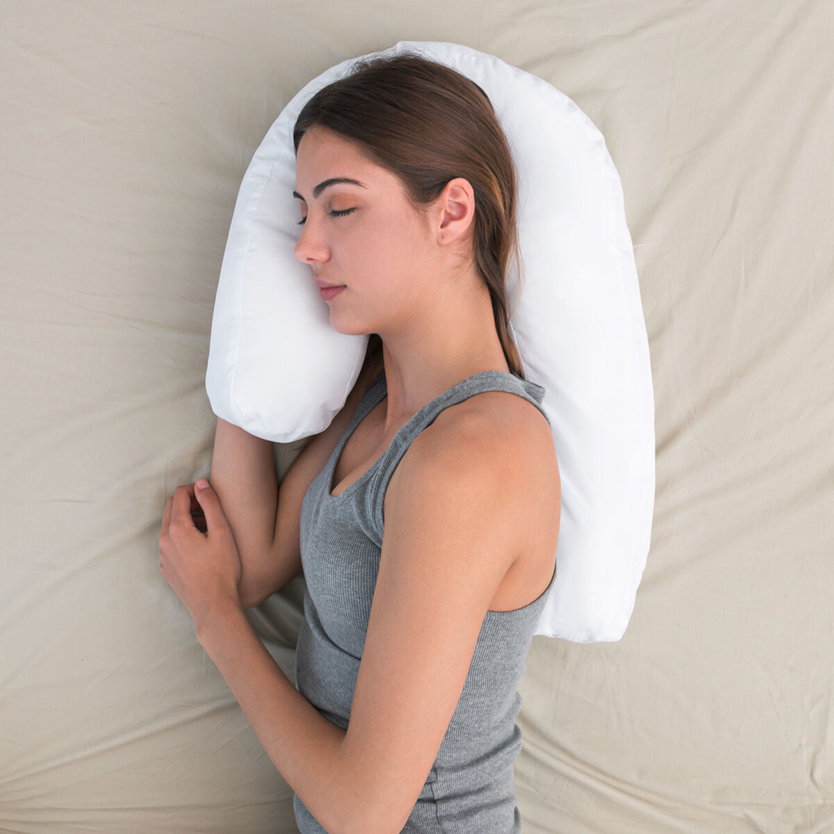 U Side Sleepers Ergonomic Pillow Slupill InnovaGoods - CA International   #