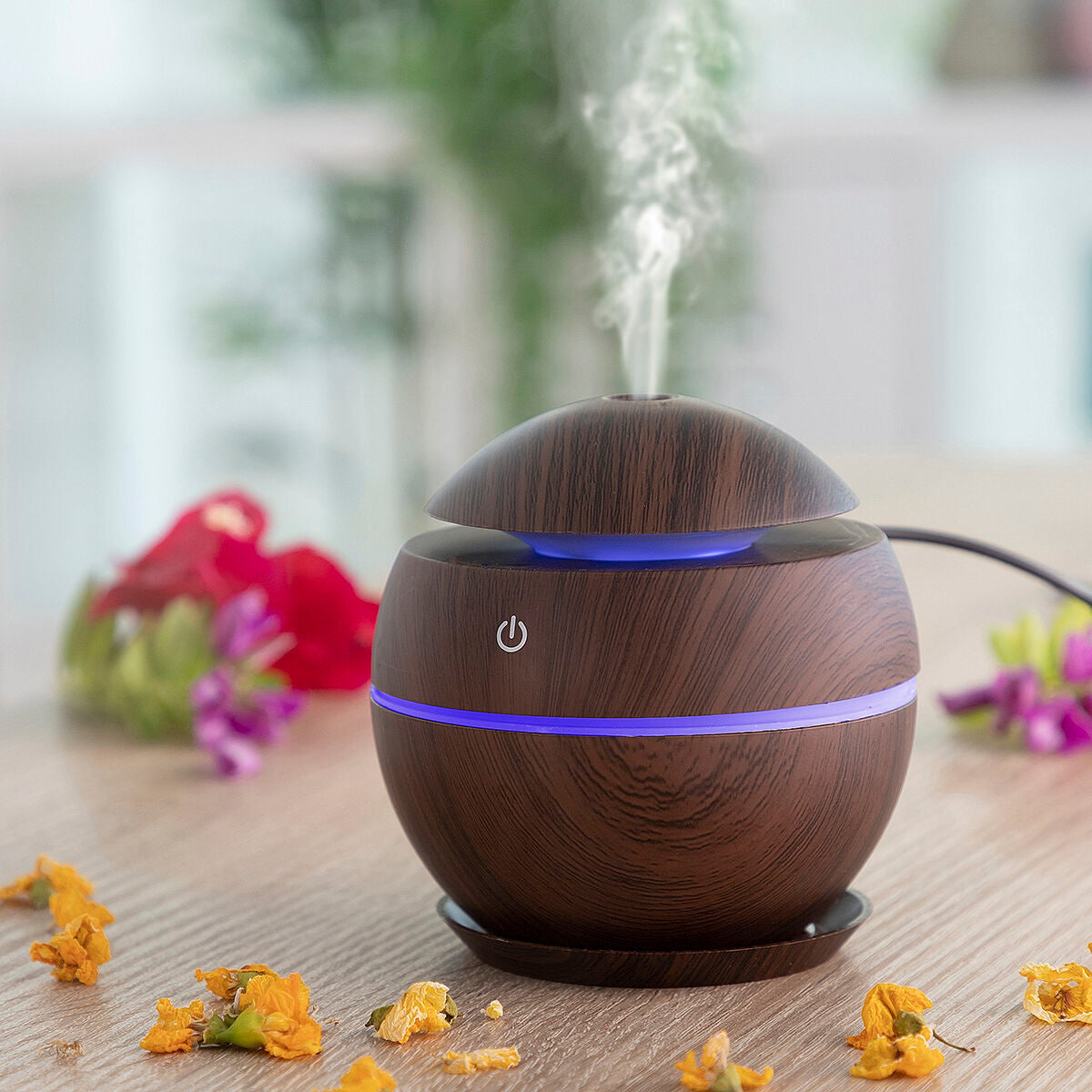 Mini Humidifier Scent Diffuser Dark Walnut InnovaGoods - CA International   #