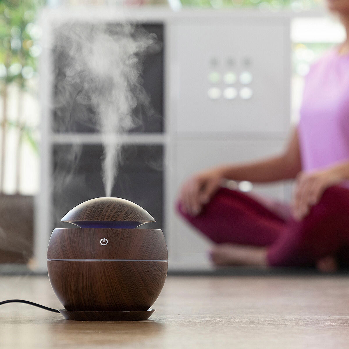 Mini Humidifier Scent Diffuser Dark Walnut InnovaGoods - CA International   #