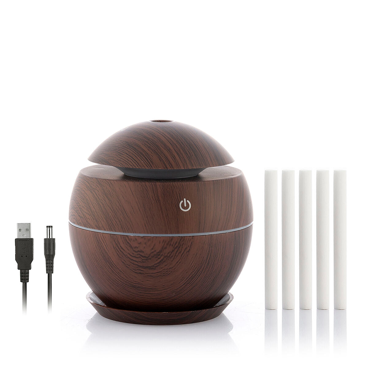 Mini Humidifier Scent Diffuser Dark Walnut InnovaGoods-CA International