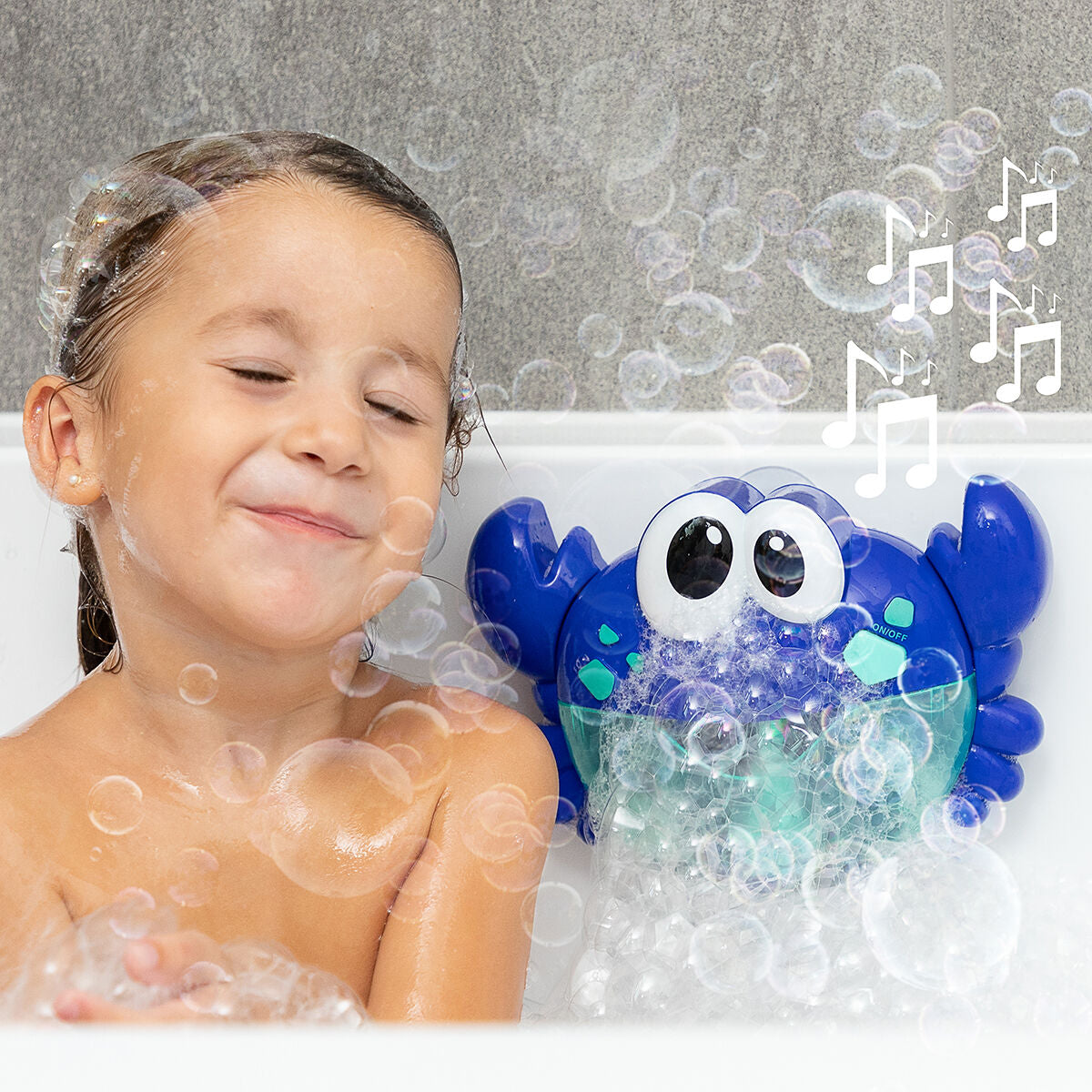 Musical Crab with Soap Bubbles for the Bath Crabbly InnovaGoods - CA International   #