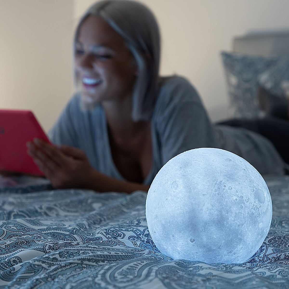 Rechargeable LED Moon Lamp Moondy InnovaGoods-CA International