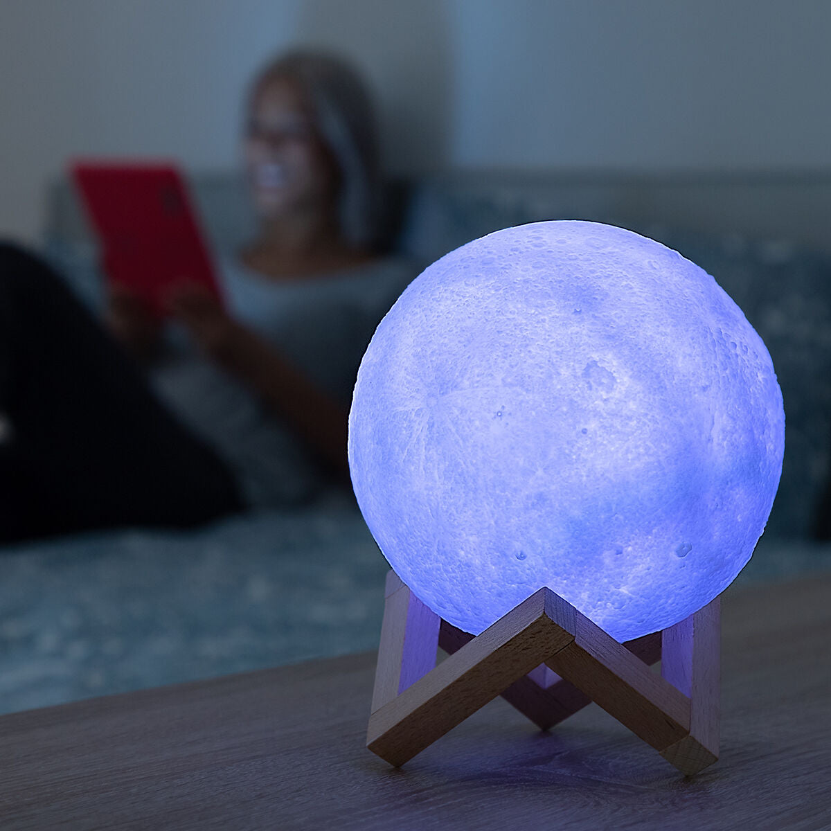 Rechargeable LED Moon Lamp Moondy InnovaGoods-CA International