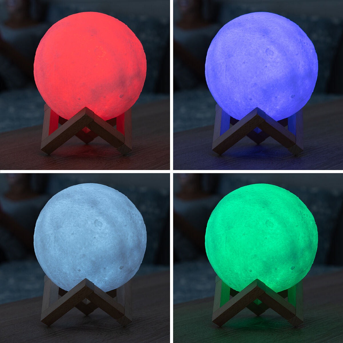 Rechargeable LED Moon Lamp Moondy InnovaGoods-CA International