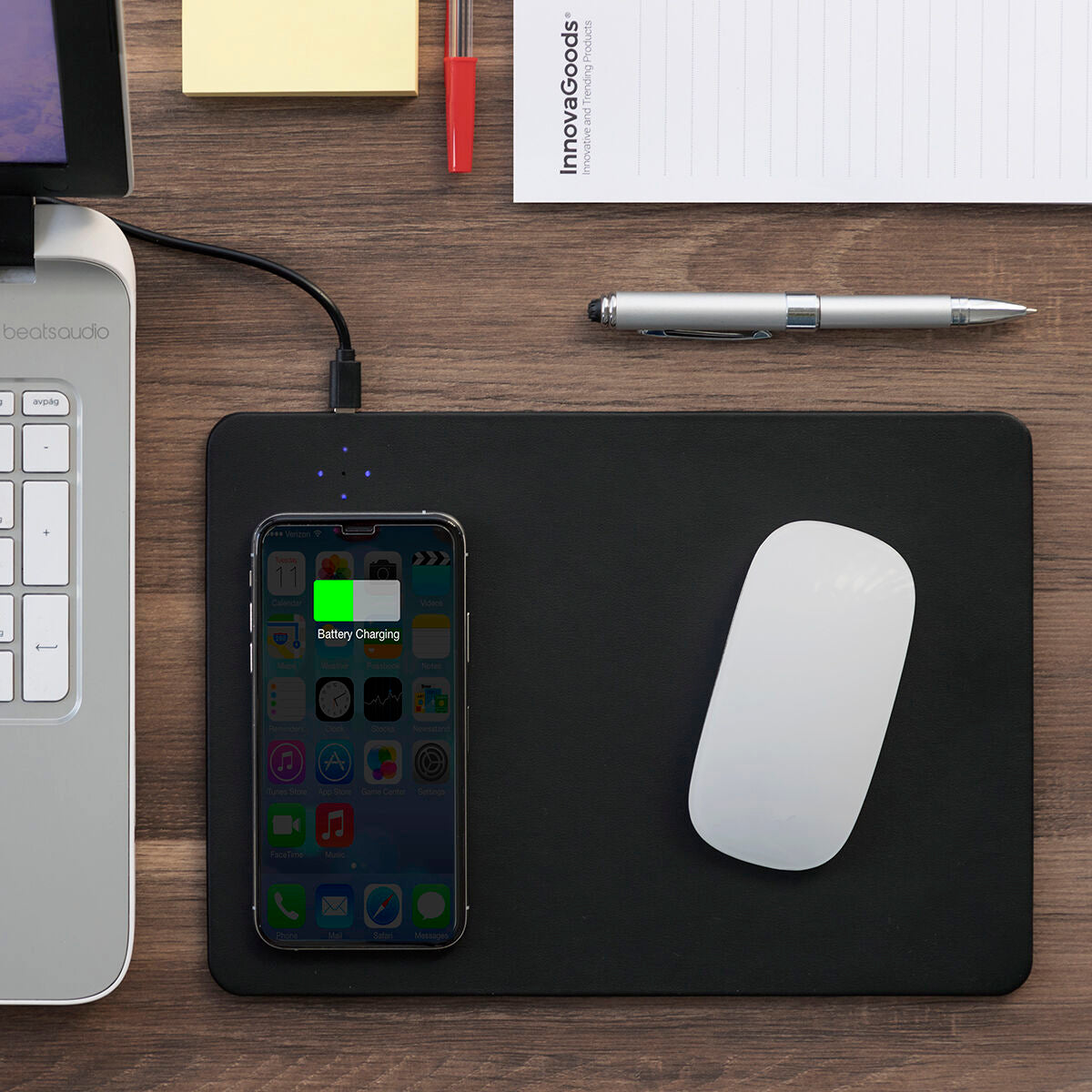 2-in-1 Mouse Mat with Wireless Charging Padwer InnovaGoods - CA International   #