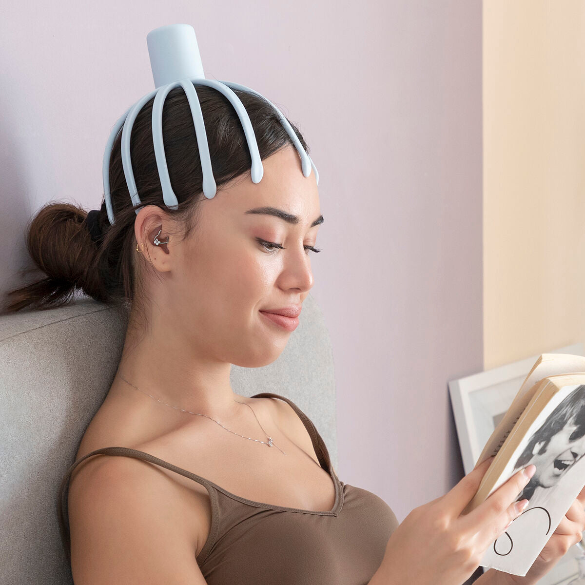 Wiederaufladbares Kopfmassagegerät Helax InnovaGoods - CA International  