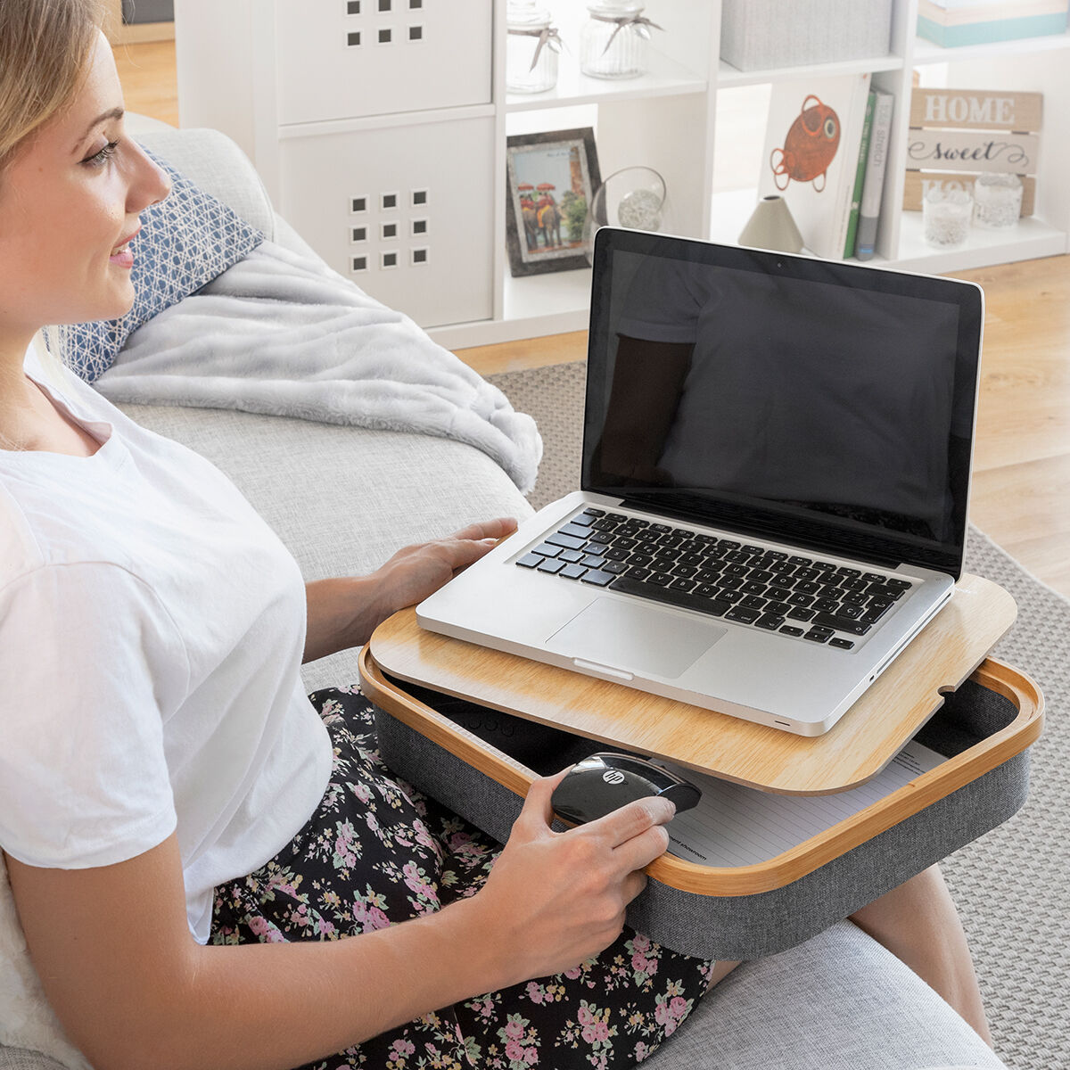 Portable Laptop Desk with Storage Tray Larage InnovaGoods-CA International