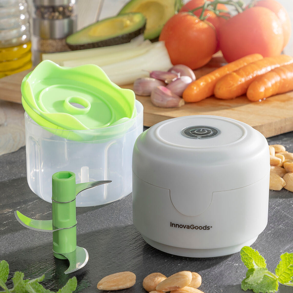 Rechargeable Portable Mini Chopper Echoppie InnovaGoods - CA International   #