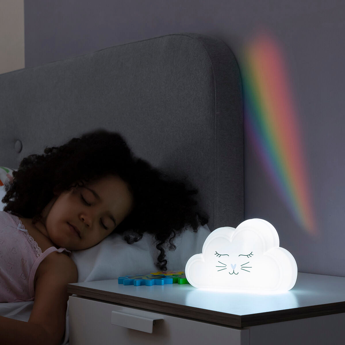 Lampe mit Regenbogenprojektor und Aufklebern Claibow InnovaGoods - CA International 