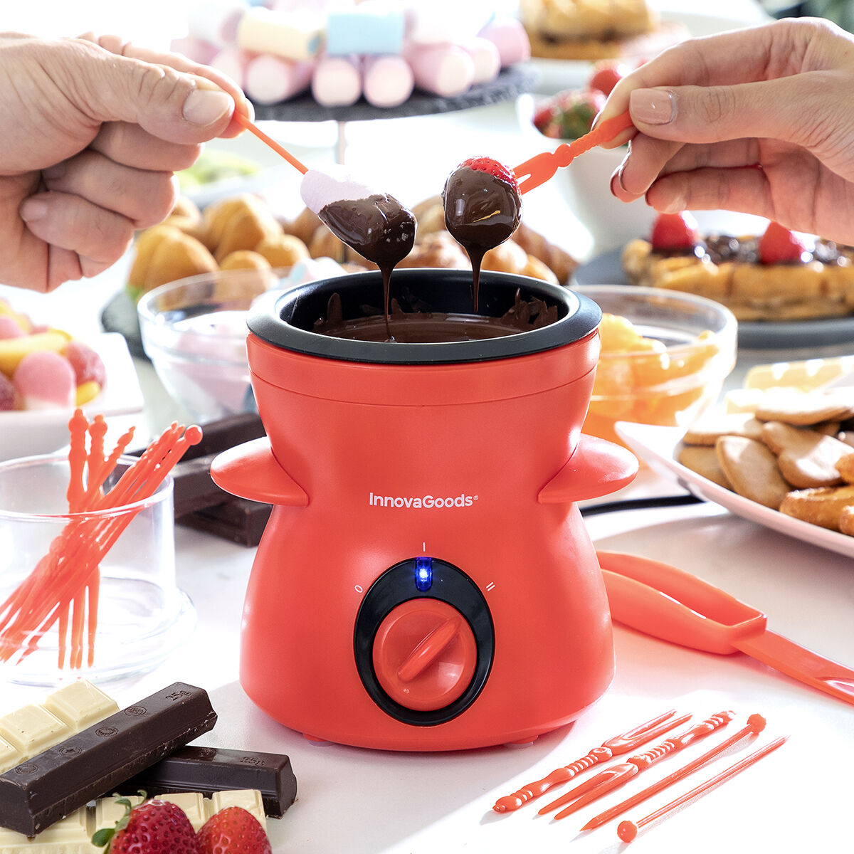 Chocolate Fondue with Accessories Fonlat InnovaGoods-CA International