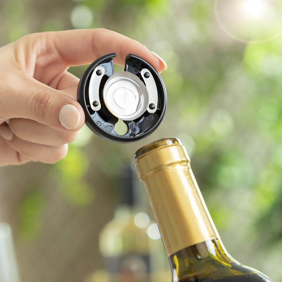 Elektrischer Korkenzieher mit Zubehör für Wein Corking InnovaGoods - CA International 