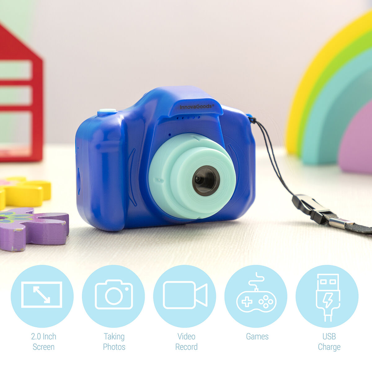 Digitalkamera für Kinder Kidmera InnovaGoods - CA International 