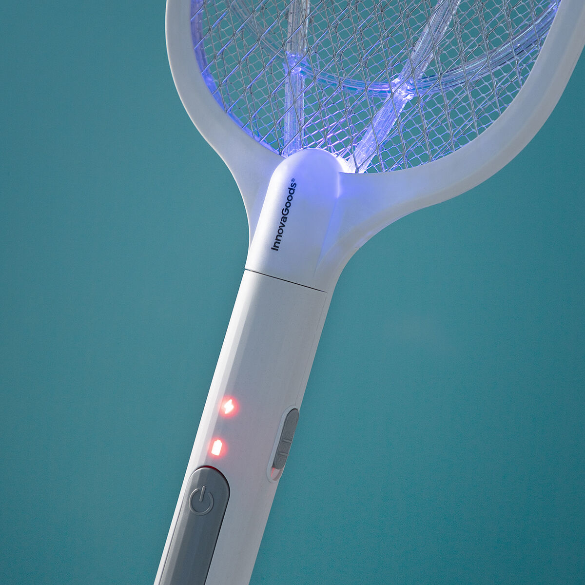 2-in-1 wiederaufladbares Racket zum Insektenvernichten mit UV-Licht KL Rak InnovaGoods - CA International 