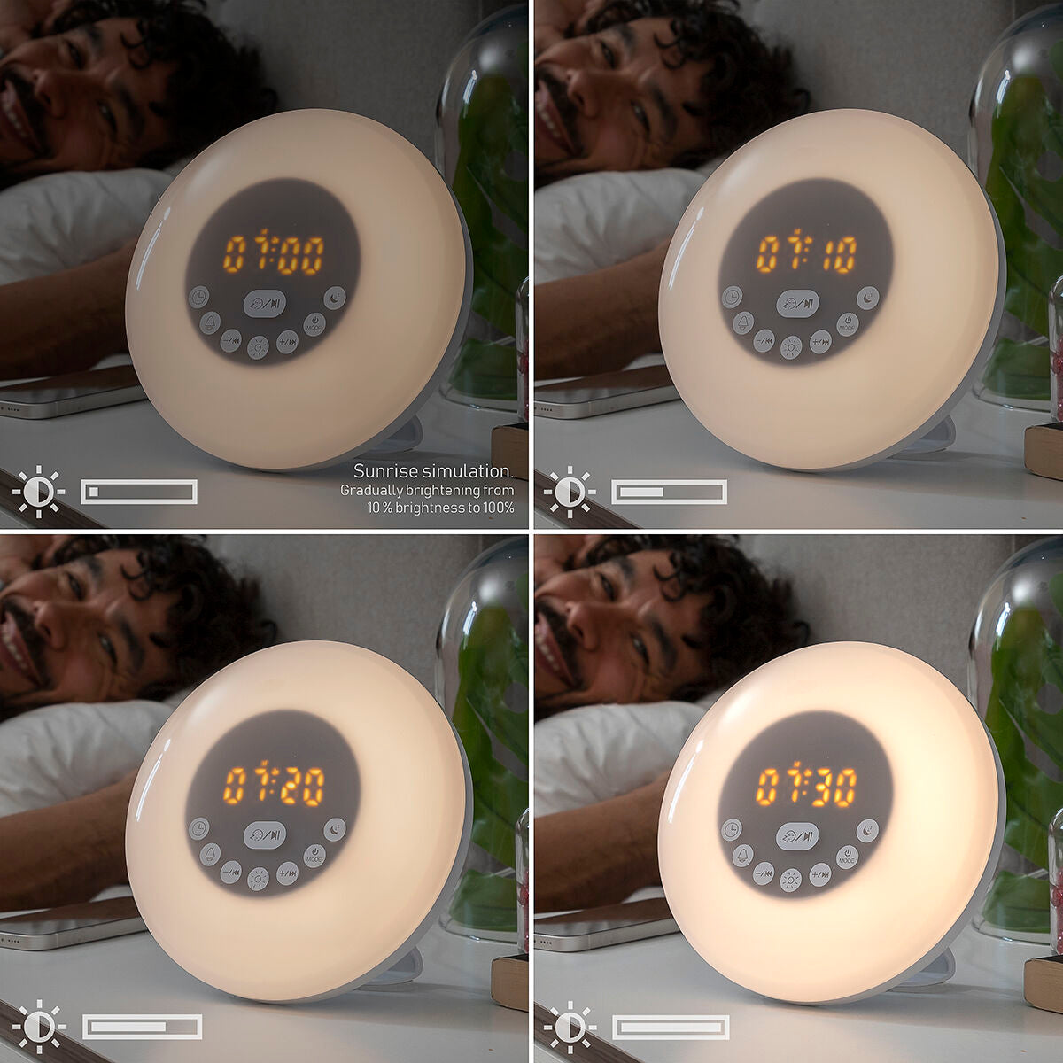 Sunrise Alarm Clock with Speaker Slockar InnovaGoods - CA International   #