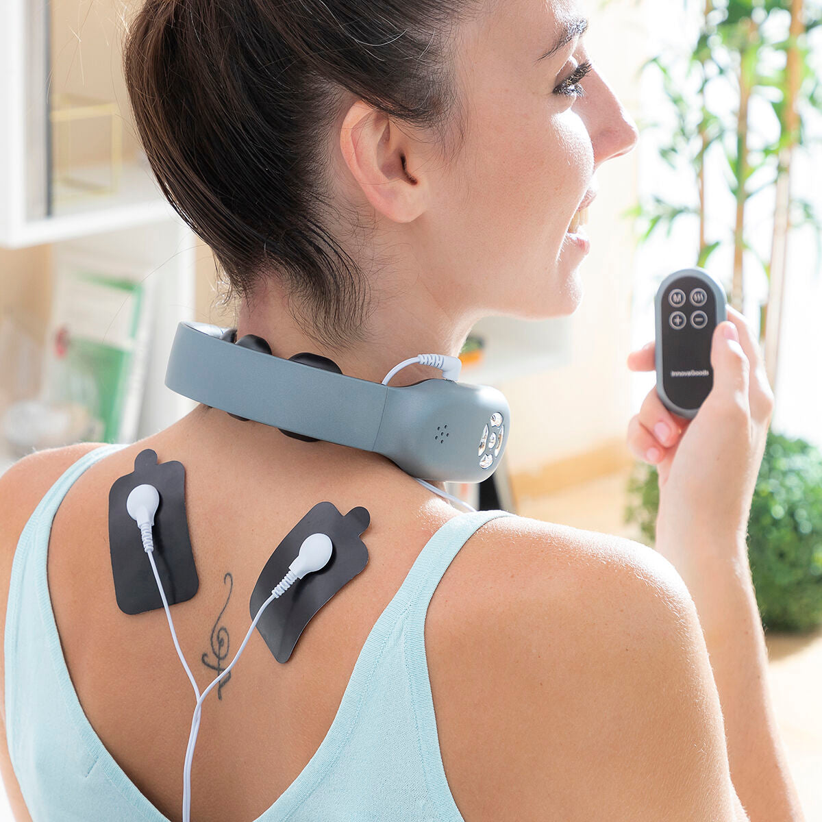 Wiederaufladbares Nackenmassagegerät mit Fernsteuerung Nekival InnovaGoods - CA International 