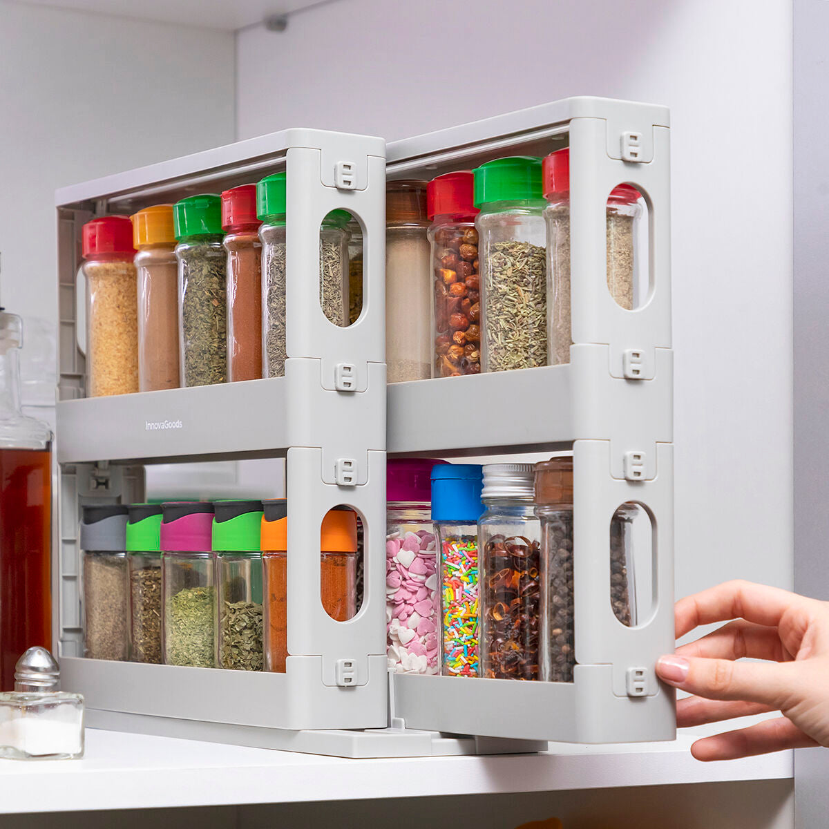 Sliding and Pivoting Spice Organiser Rispick InnovaGoods - CA International   #