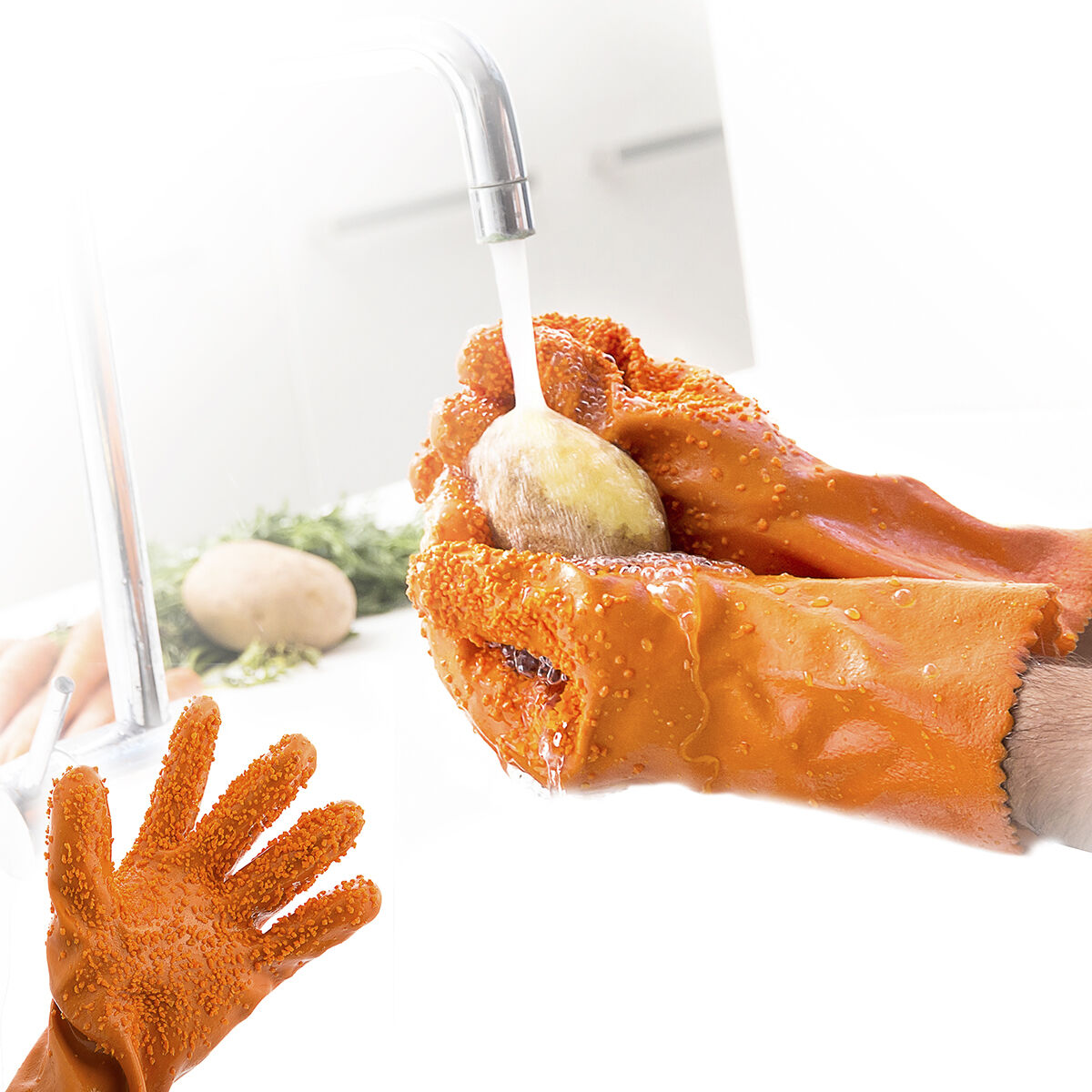 Handschuhe für die Reinigung von Obst und Gemüse Glinis InnovaGoods - CA International 