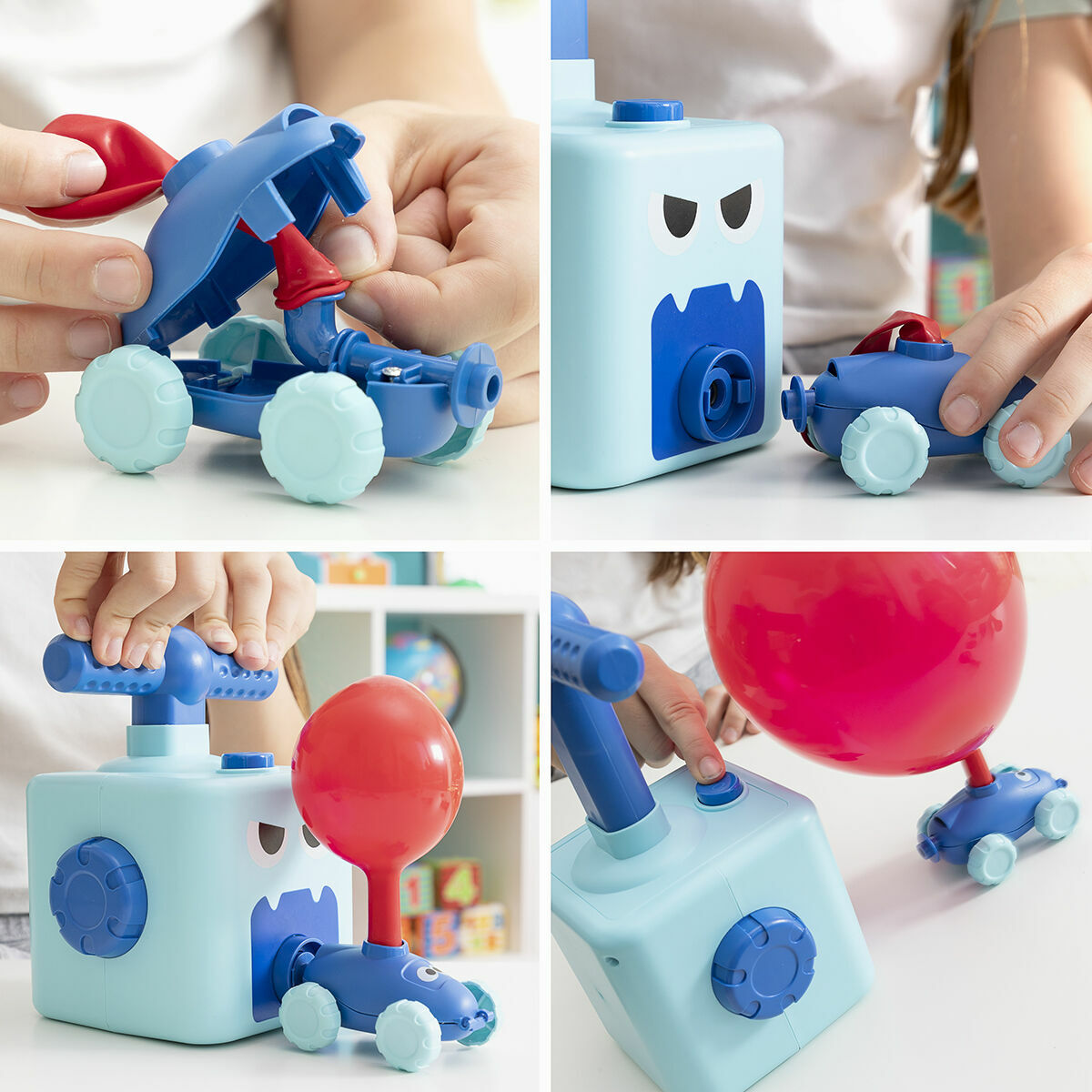 2 in 1- Spielzeug Auto und Ballonwerfer Coyloon InnovaGoods Blau (Restauriert B) - CA International  