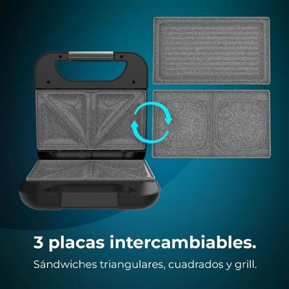 Sandwich Maker Cecotec Rock’nToast Combo 800 W - CA International   #